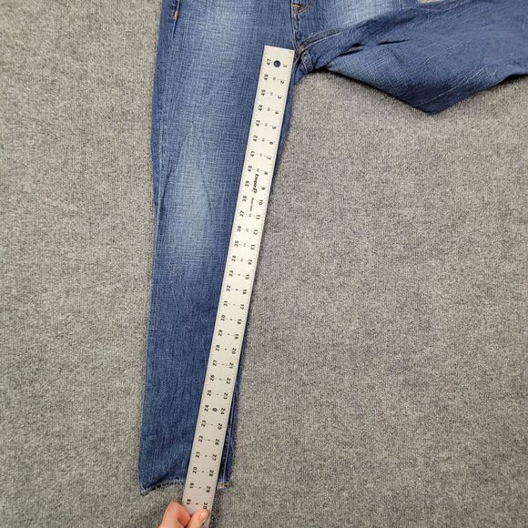 J. CREW Vintage Matchstick Medium Wash Skinny Denim Blue Jeans SIZE 25 SHORT - Picture 7 of 11